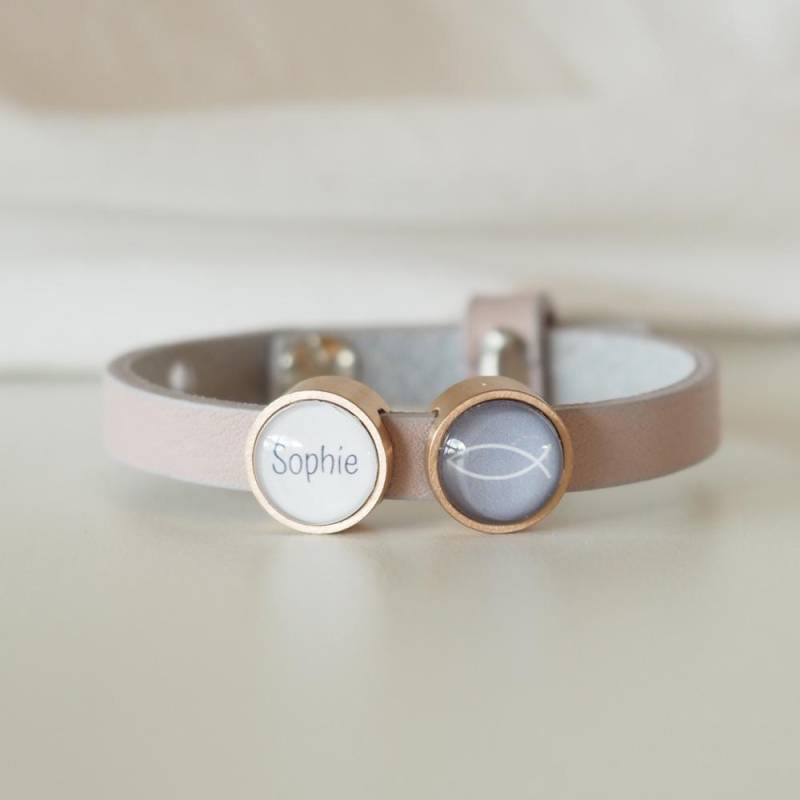 Personalisiertes Lederarmband Lebensbaum | Firmung Kommunion Taufe Konfirmation Geburtstag Einschulung von myGretaDE