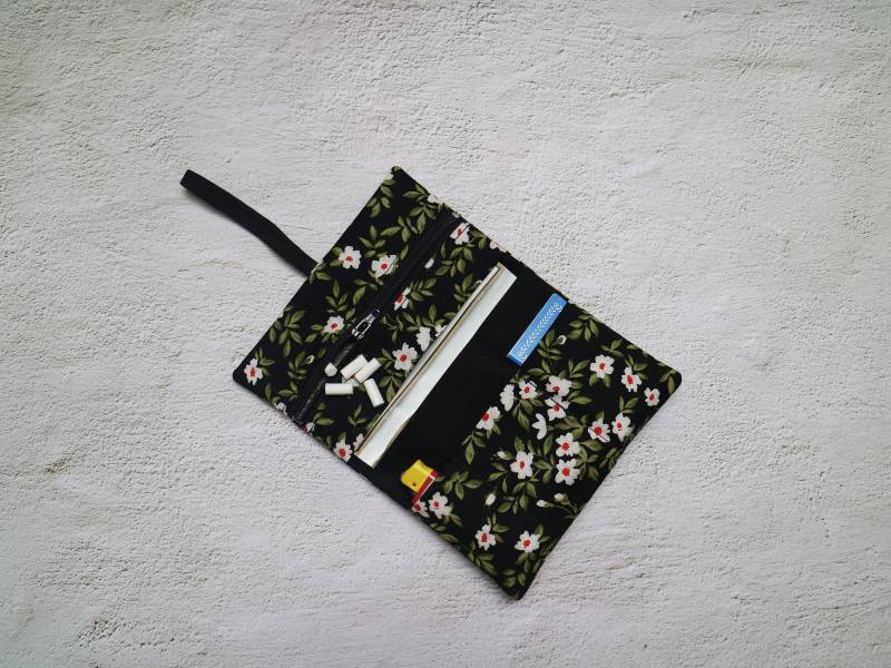 Tabakbeutel Blumenmuster Mit Gummiband von myMANAM