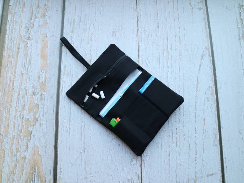 Tabakbeutel Schwarz Mit Gummiband von myMANAM