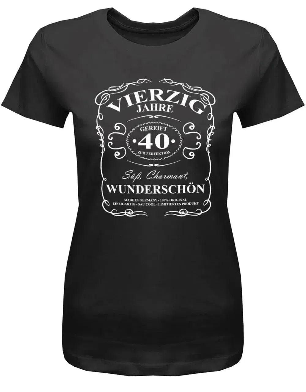 40 Jahre Gereift Zur Perfektion - Süß Charmant Wunderschön Geburtstag Shirt Frau von myShirtStore
