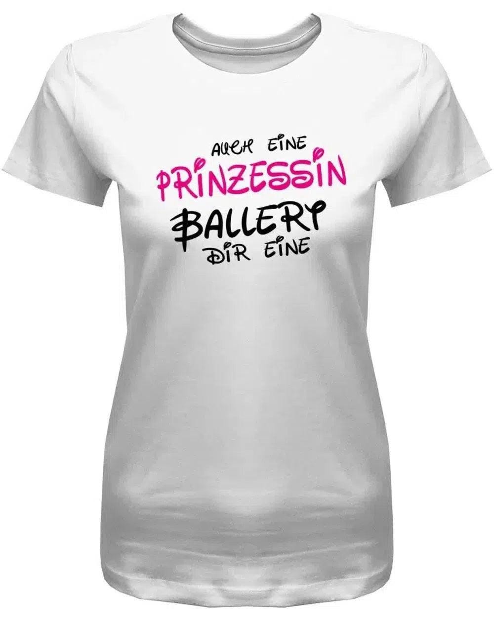 Auch Eine Prinzessin Ballert Dir - Comic Fun T-Shirt Damen von myShirtStore