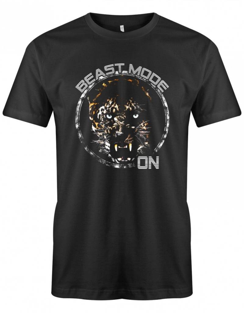 Beast Mode On - Leopard Bodybuilder Herren T-Shirt von myShirtStore