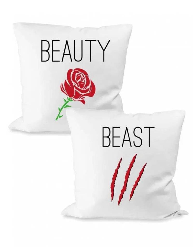 Beast Und Beauty Partner Couple Kissen Set von myShirtStore