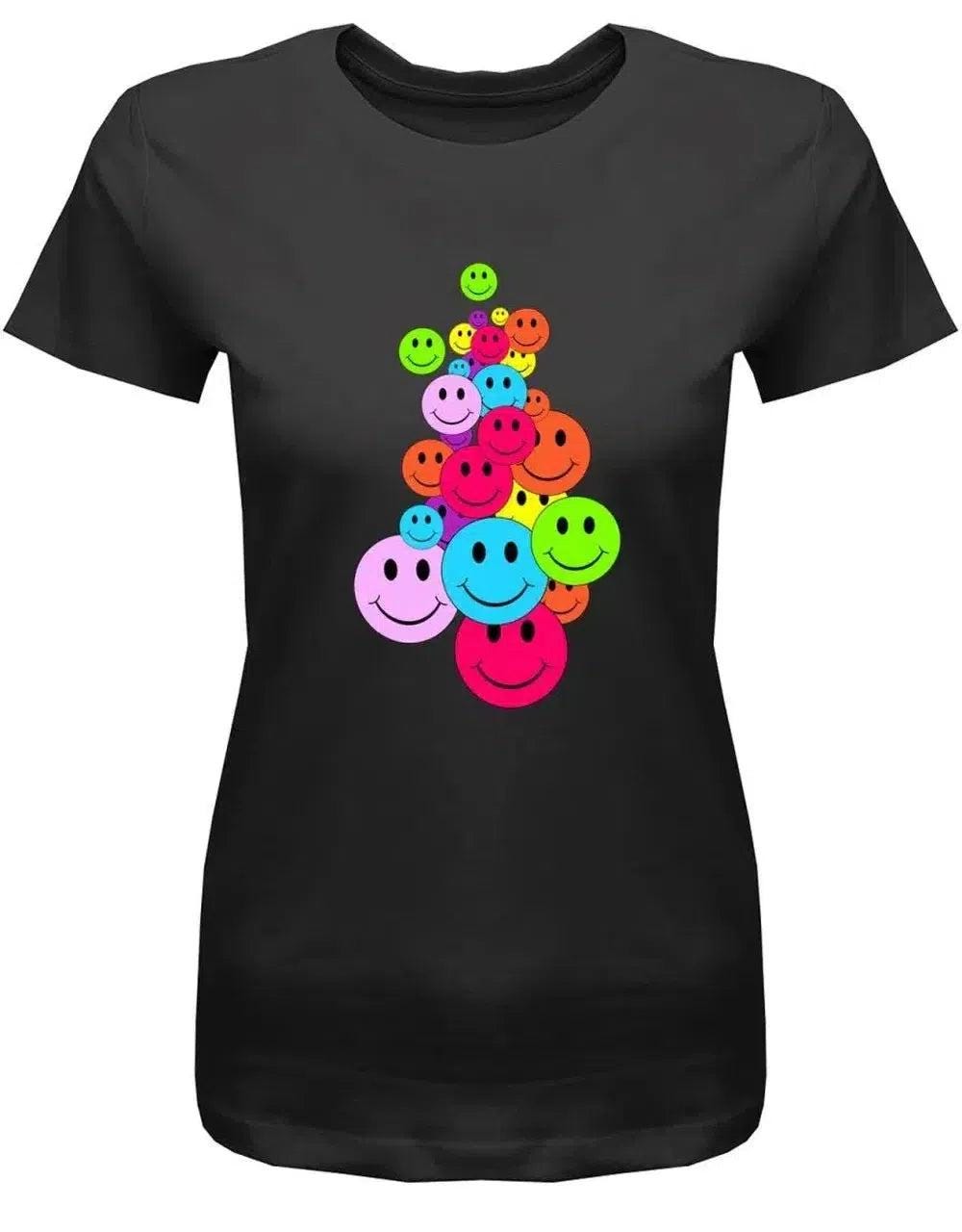 Bunte Smileys - Fun Damen T-Shirt Bunte Smileys - Fun Damen T-Shirt von myShirtStore