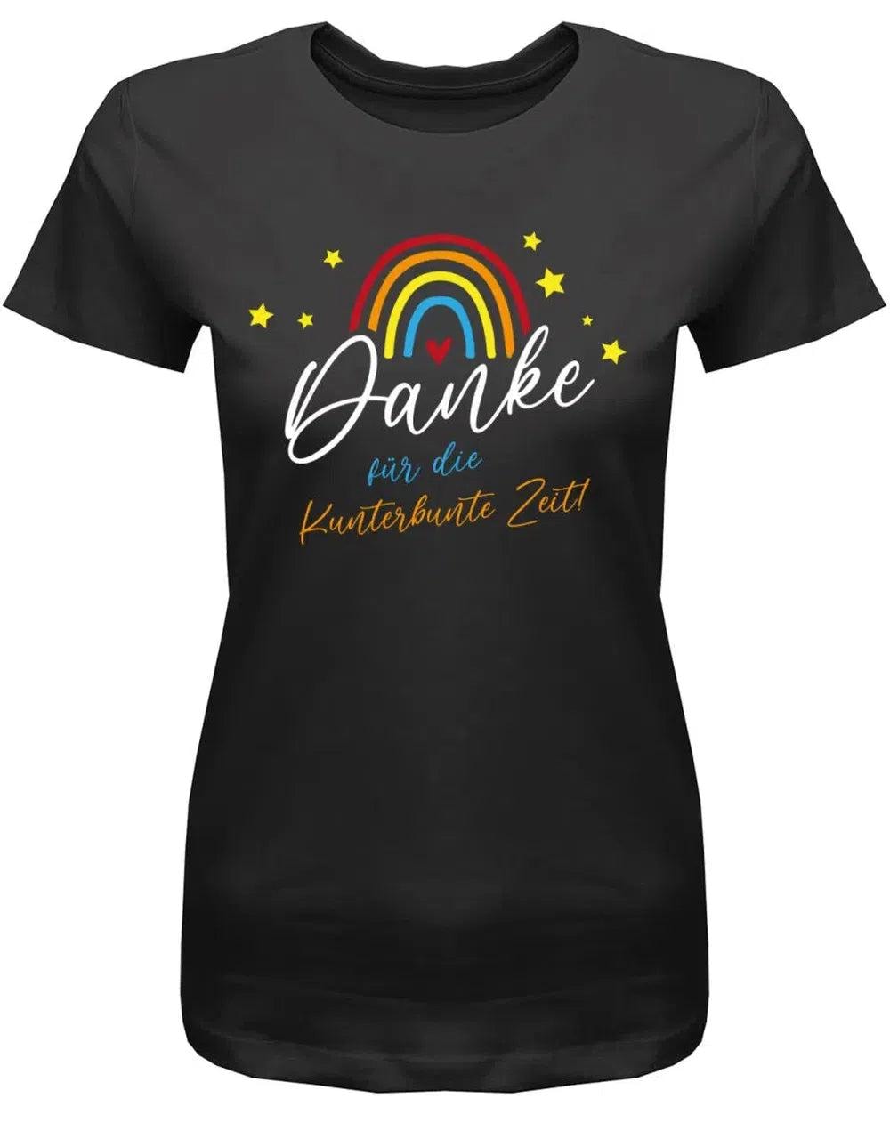 Danke Für Die Kunterbunter Zeit - Regenbogen Erzieherin Geschenk T-Shirt von myShirtStore