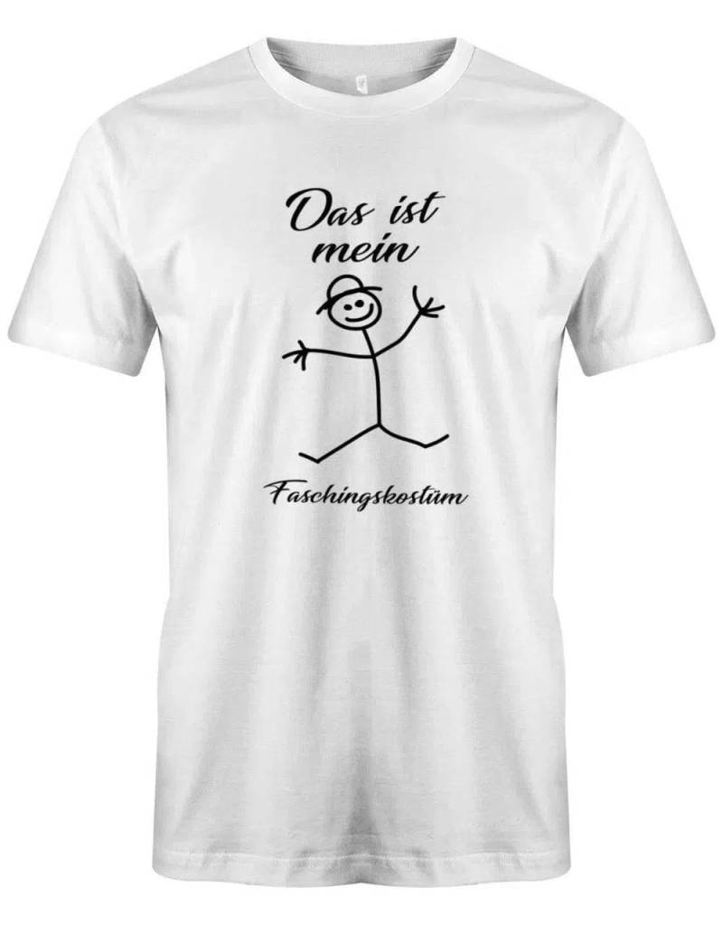 Das Ist Mein Faschingskostüm Strichmännchen Fasching Verkleidung Shirt Herren von myShirtStore