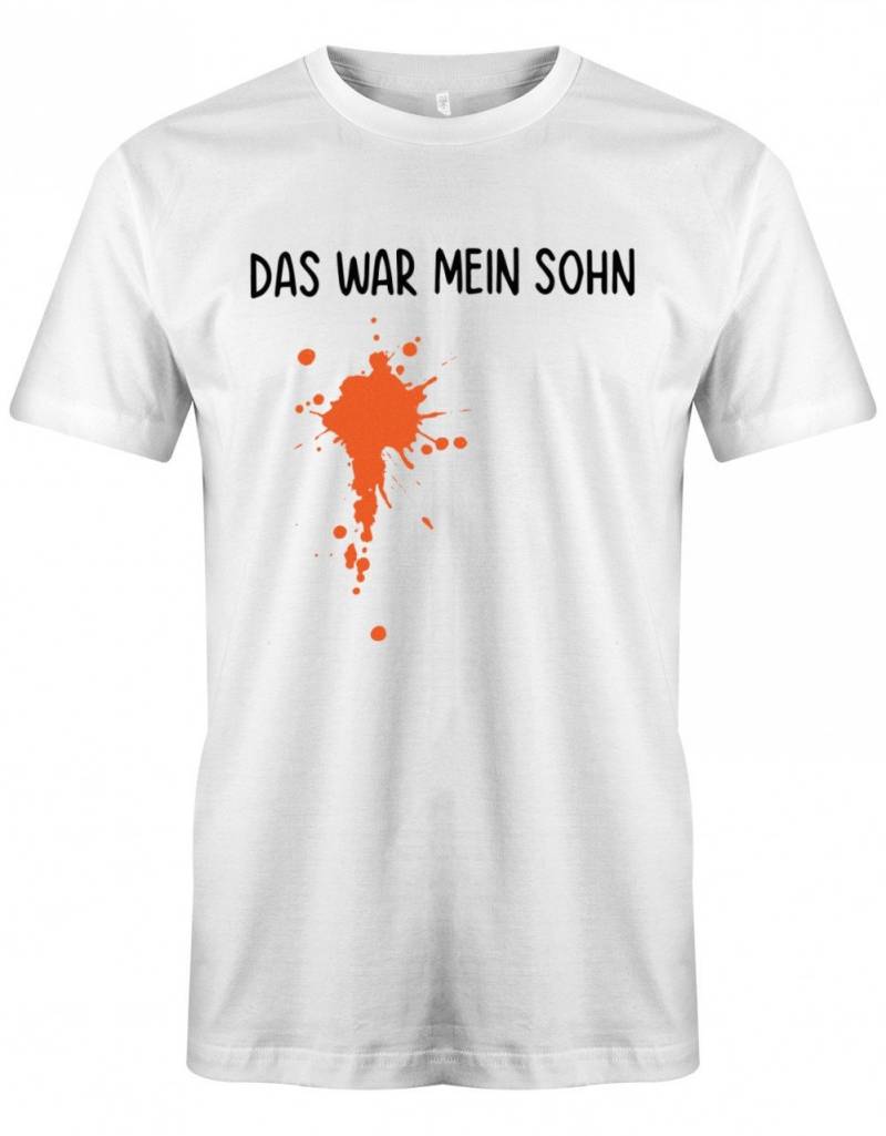 Das War Mein Sohn Meine Tochter Fleck - Mama Papa Partnerlook Shirt von myShirtStore