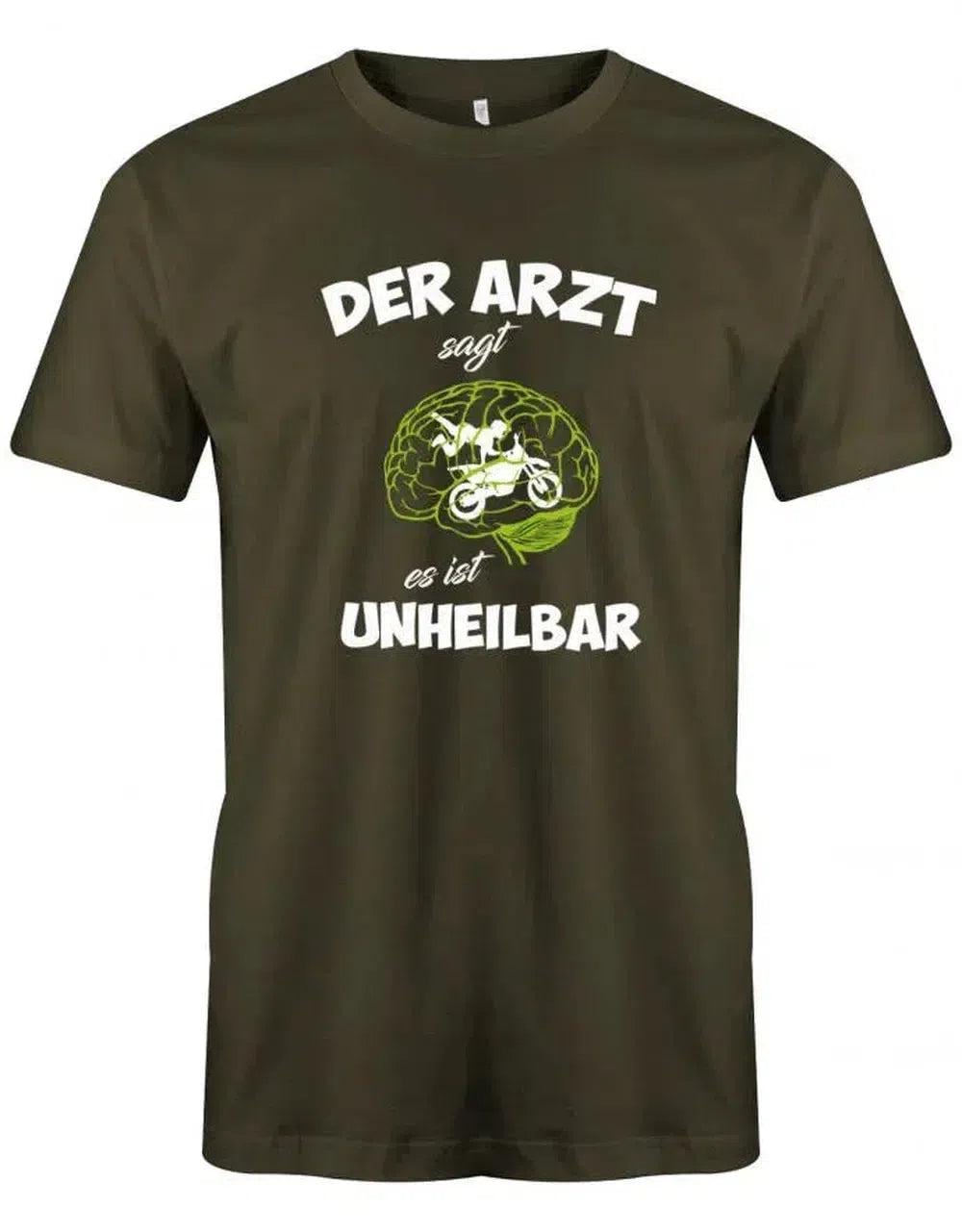 Der Arzt Sagt Es Ist Unheilbar - Motocross Motorrad Herren T-Shirt von myShirtStore