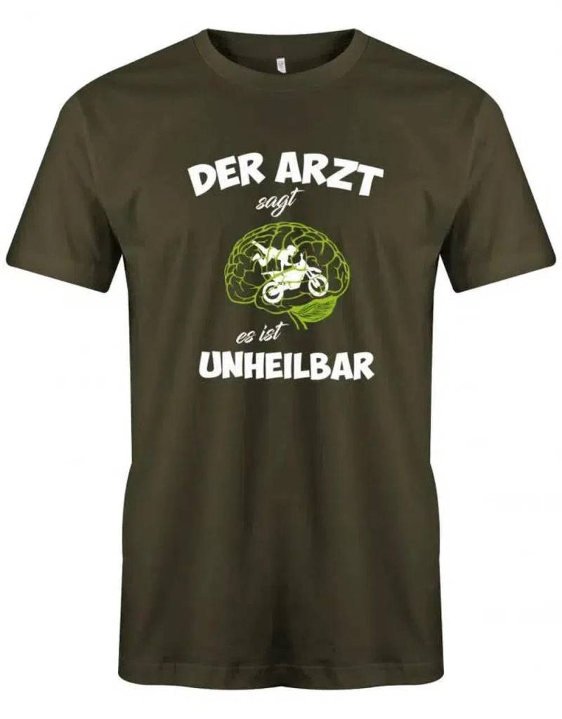 Der Arzt Sagt Es Ist Unheilbar - Motocross Motorrad Herren T-Shirt von myShirtStore