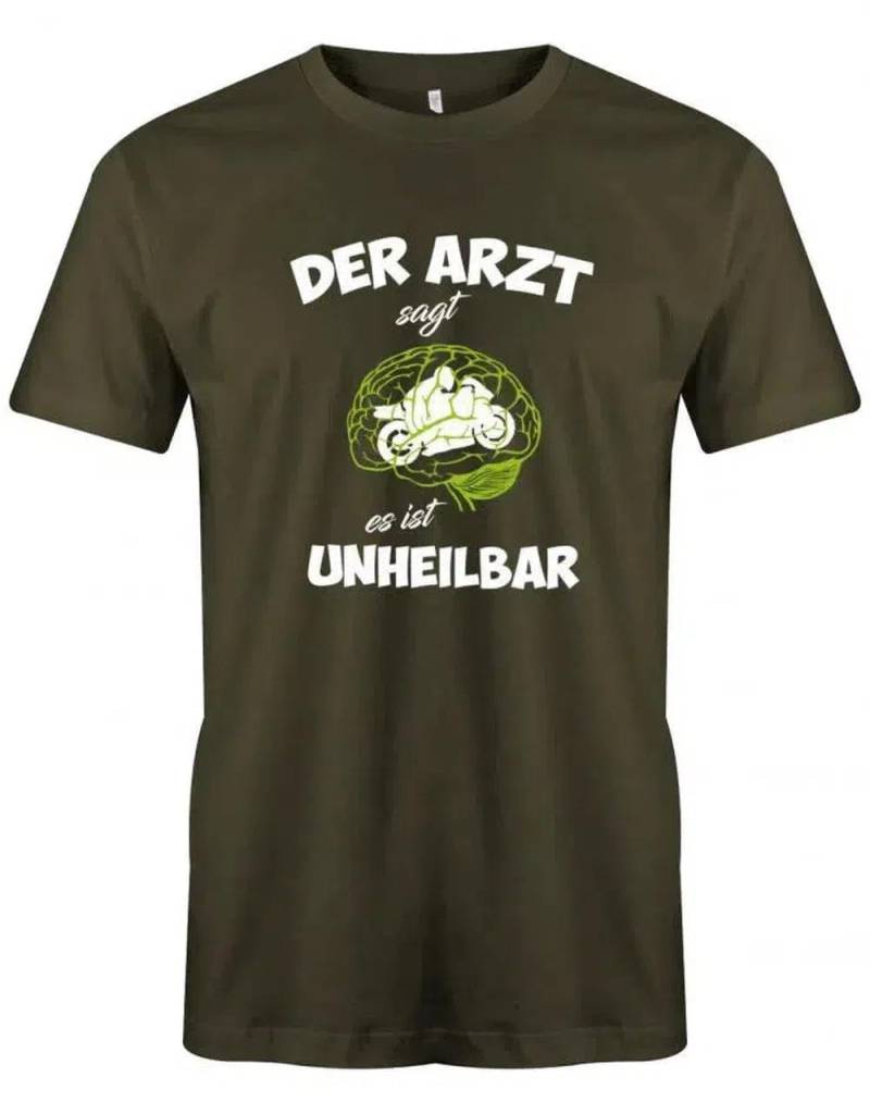 Der Arzt Sagt Es Ist Unheilbar - Motorrad Rennmaschine Herren T-Shirt von myShirtStore