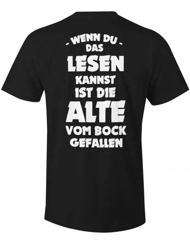 Die Alte Vom Bock Gefallen - Biker Motorrad Herren T-Shirt von myShirtStore