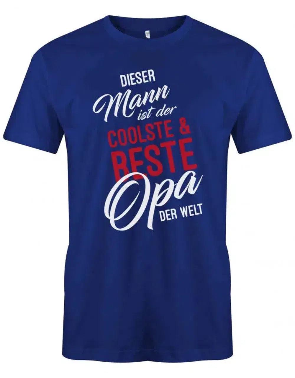 Dieser Mann Ist Der Coolste Und Beste Opa Welt - Herren T-Shirt von myShirtStore