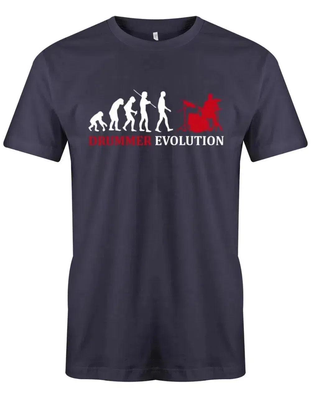 Drummer Evolution - Schlagzeuger Herren T-Shirt von myShirtStore