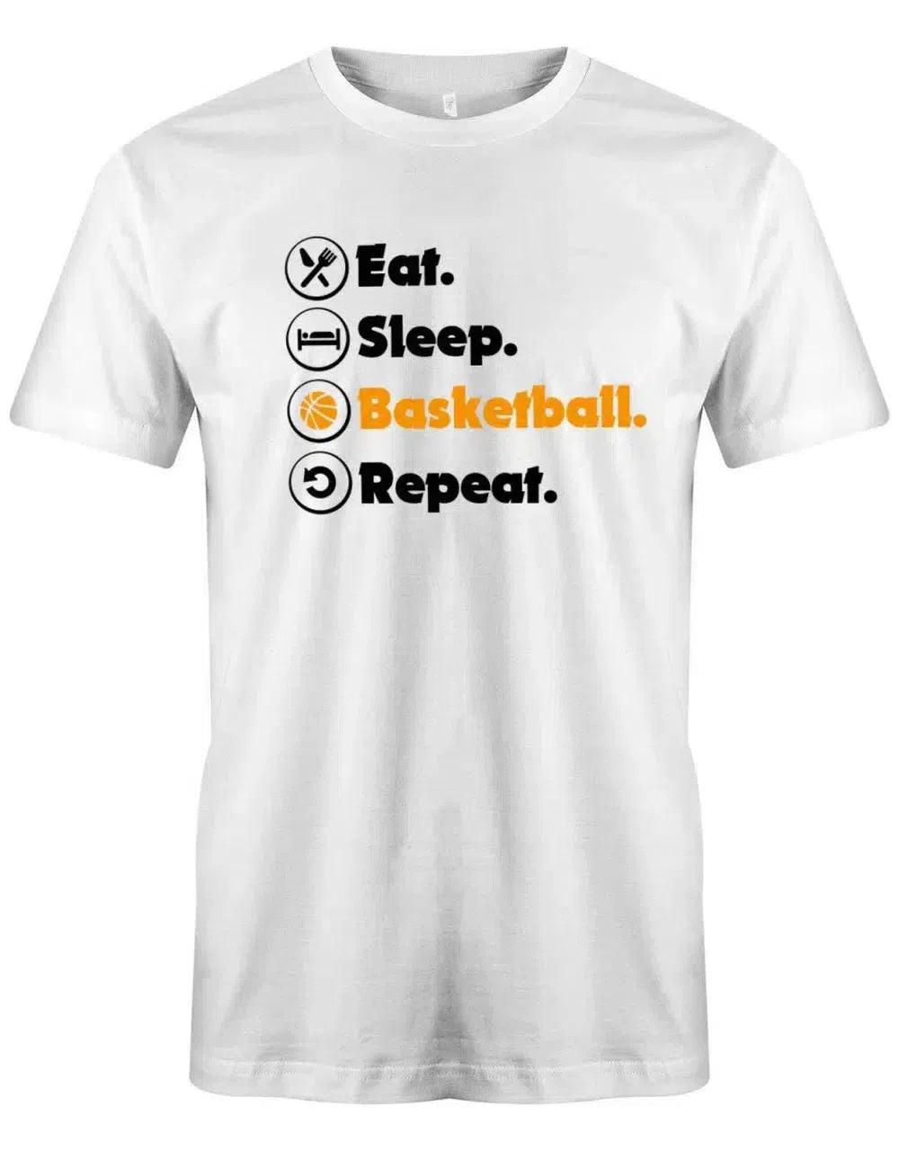 Eat Sleep Basketball Repeat - Herren T-Shirt von myShirtStore