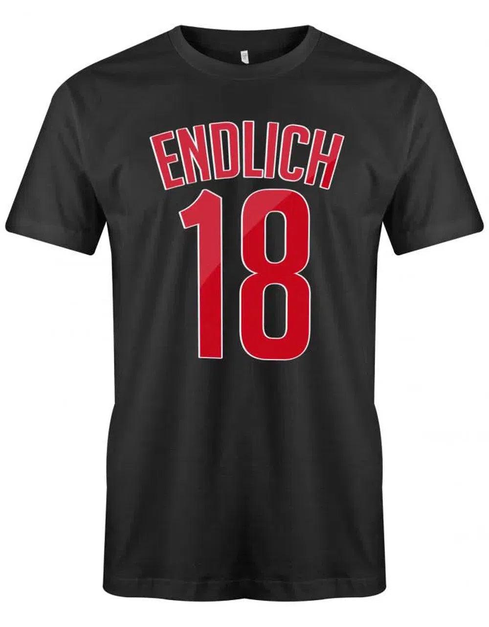 Endlich 18 Collage Style - Geburtstag Shirt Junge von myShirtStore