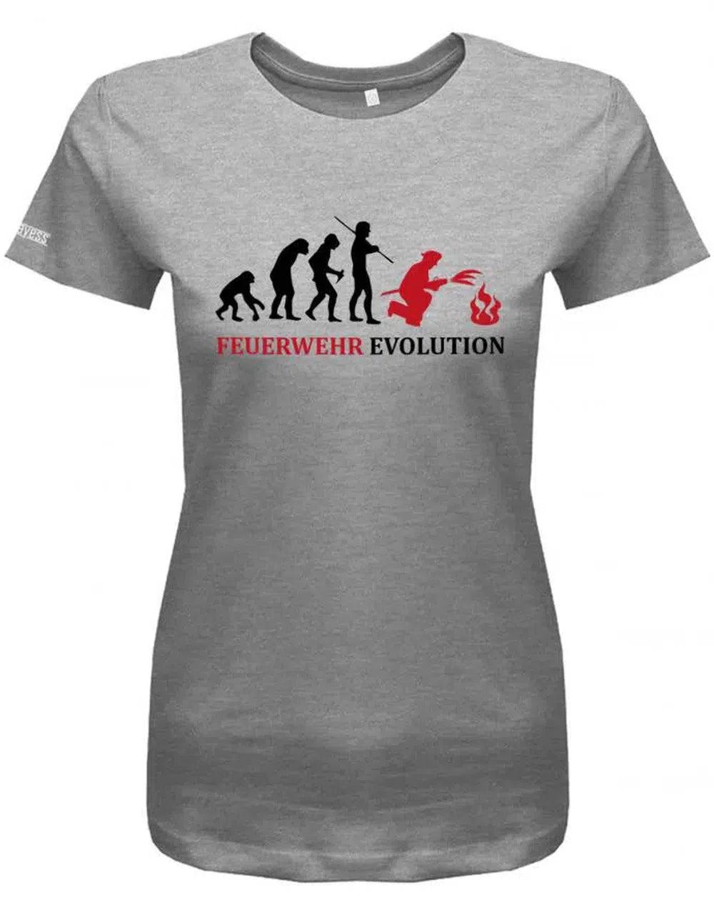 Feuerwehr Evolution - Feuerwehrmann Damen T-Shirt von myShirtStore