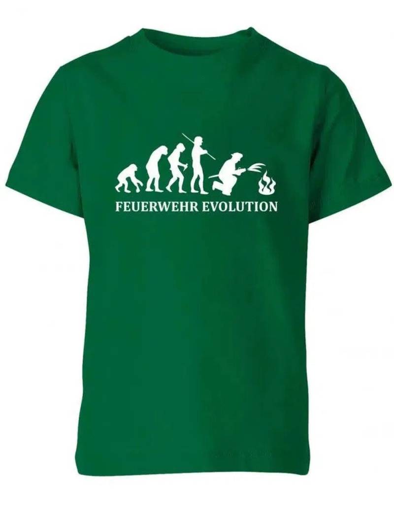 Feuerwehr Evolution - Feuerwehrmann Kinder T-Shirt von myShirtStore