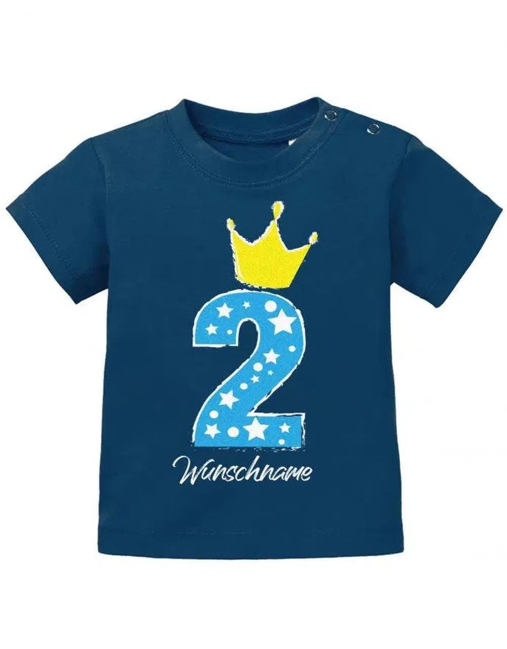Geburtstag Shirt 2 - Mit Sternchen Und Krone Jungen Mädchen Baby T-Shirt von myShirtStore