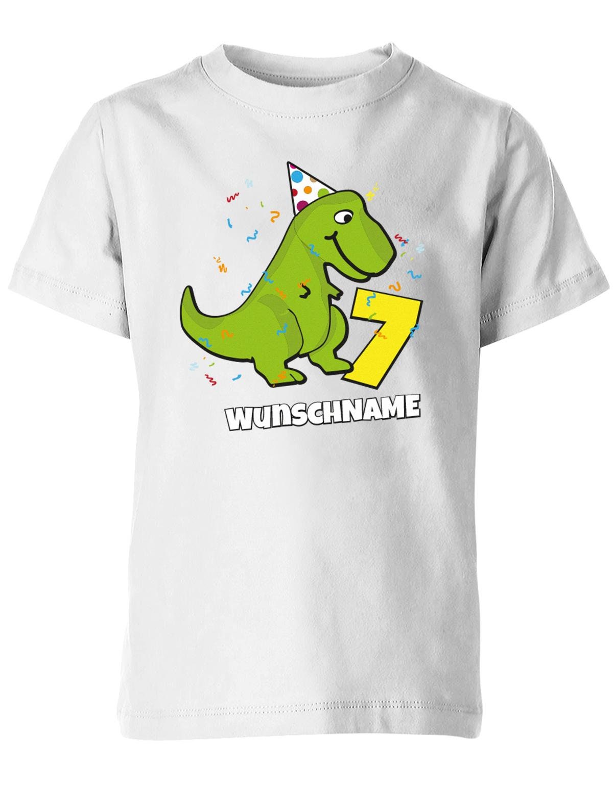 Geburtstagsshirt 7 Dinosaurier Personalisiert Mit Name Für Junge Geburtstagsshirt 7 Dinosaurier Personalisiert Mit Name Für Junge von myShirtStore