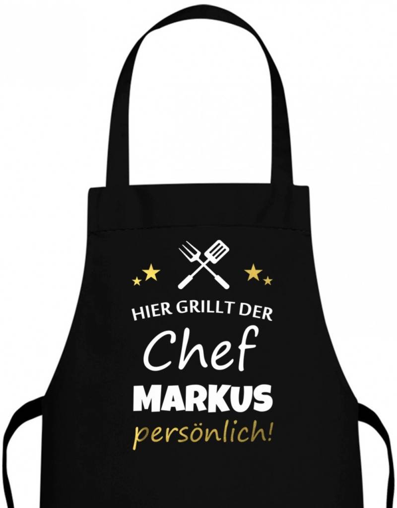 Hier Grillt Der Chef Persönlich - Fleisch Griller Grillen Schürze Hier Grillt Der Chef Persönlich - Fleisch Griller Grillen Schürze von myShirtStore