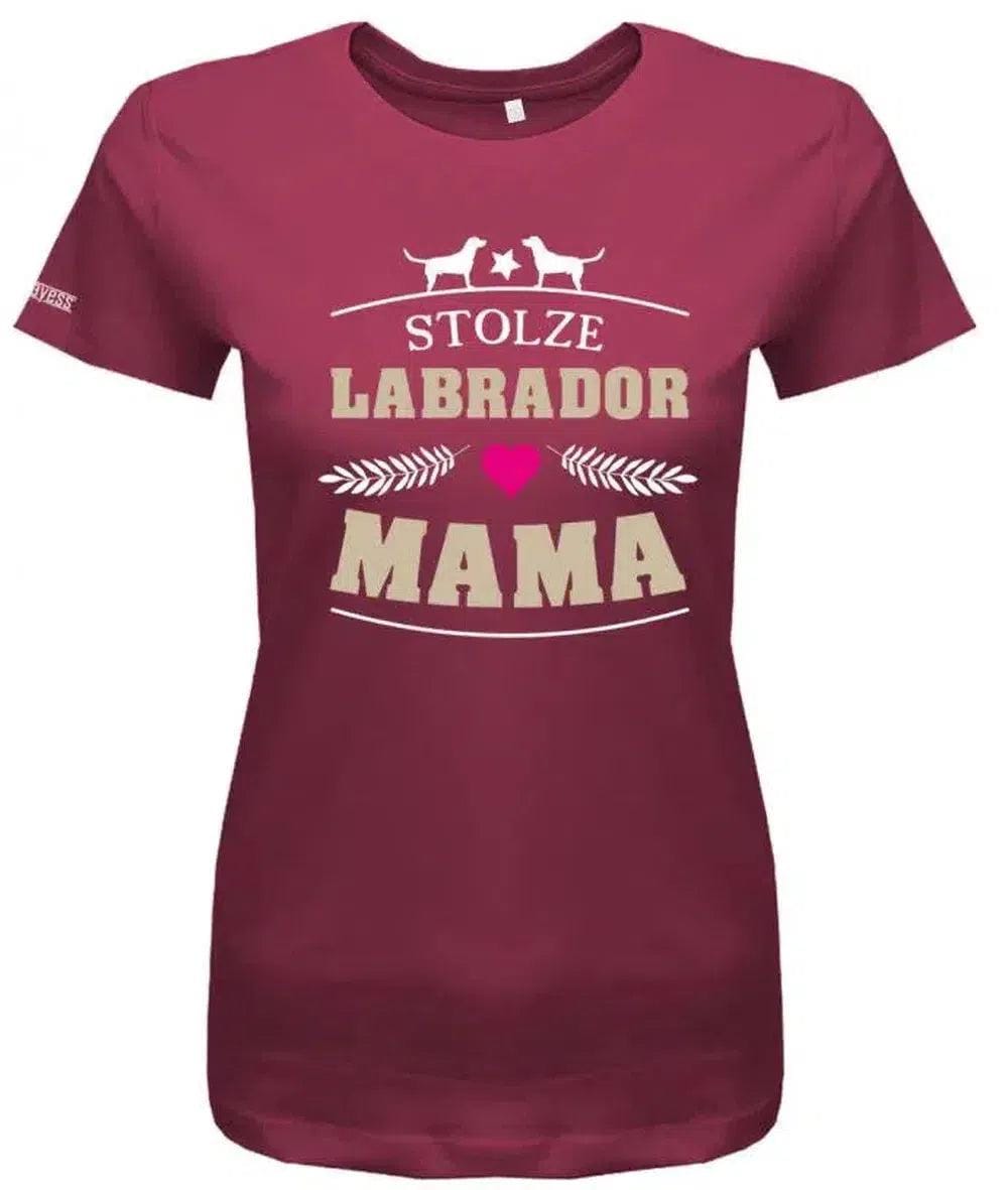 Hund Stolze Labrador Mama Frauchen - Damen T-Shirt von myShirtStore