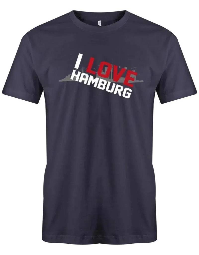 I Love Hamburg - Schriftzug Herren T-Shirt von myShirtStore