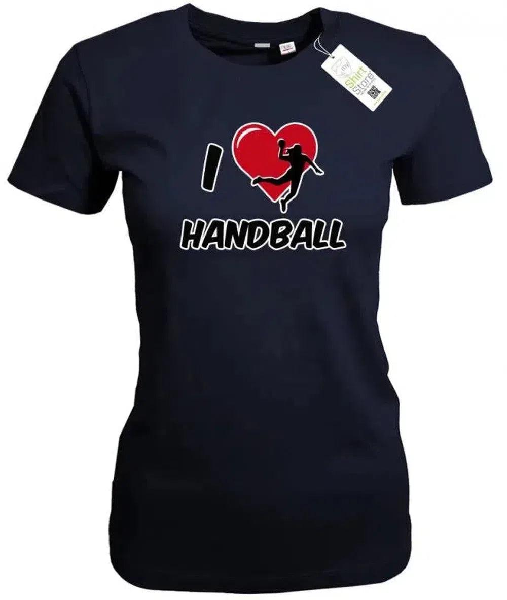 I Love Handball - Handballerin Damen T-Shirt von myShirtStore