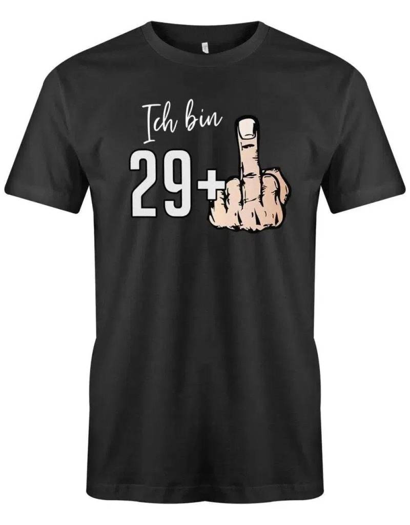 Ich Bin 29 Plus Mittelfinger 1 - 30 Geburtstag Männer Shirt von myShirtStore