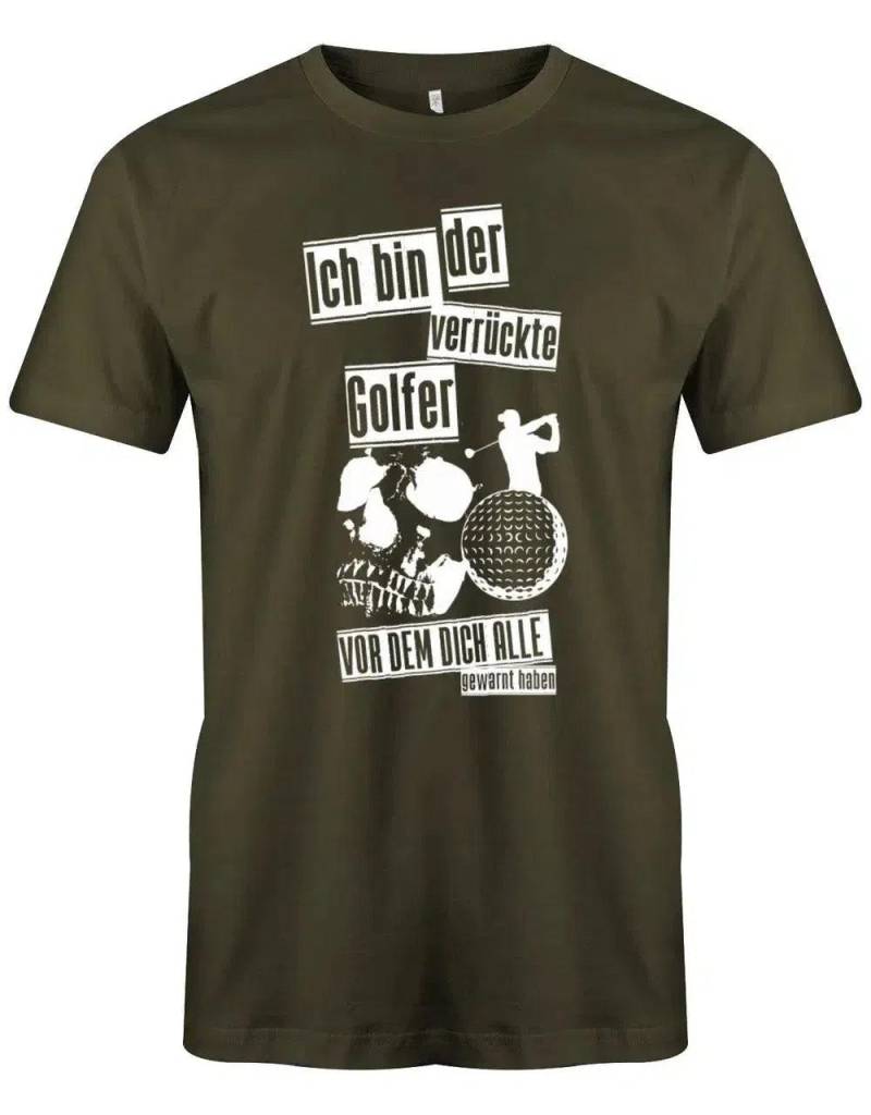 Ich Bin Der Verrückte Golfer Vor Dem Dich Alle Gewarnt Haben - Herren T-Shirt von myShirtStore