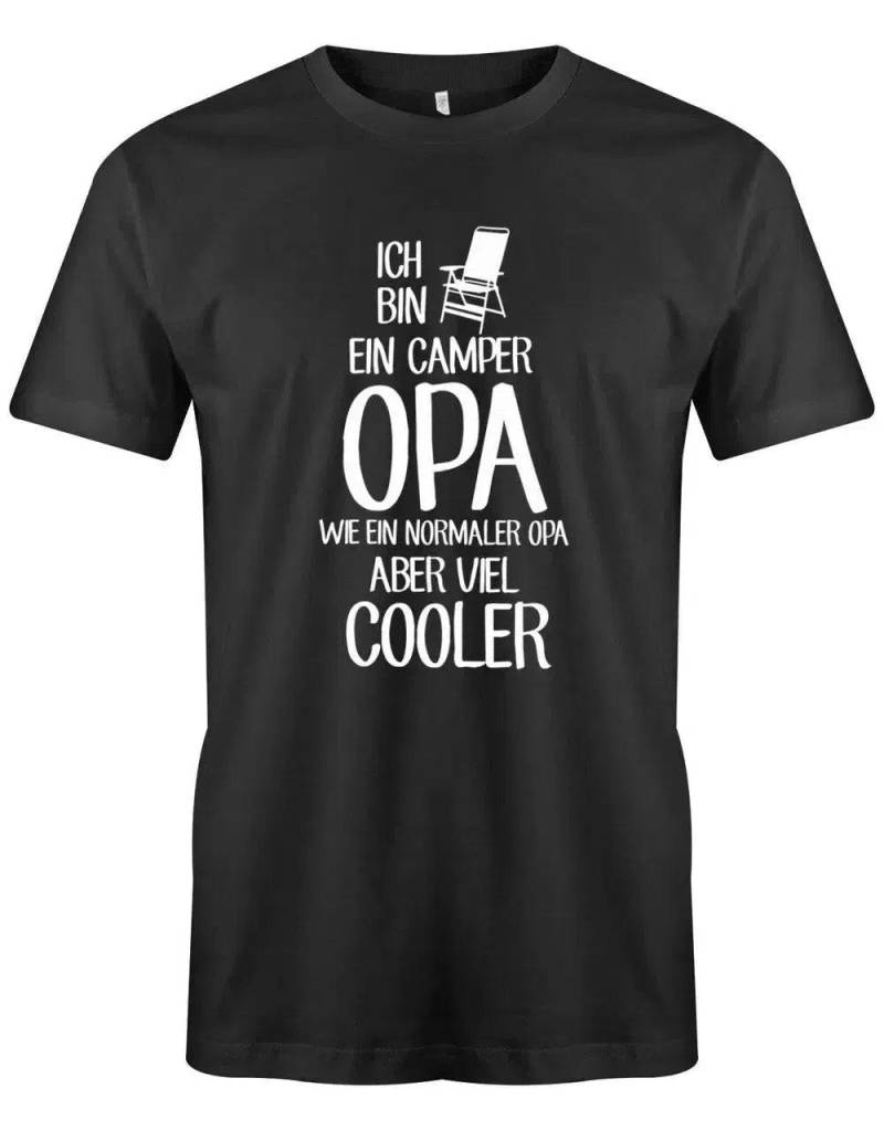 Ich Bin Ein Camper Opa Wie Normaler - Viel Cooler Camping Herren T-Shirt von myShirtStore