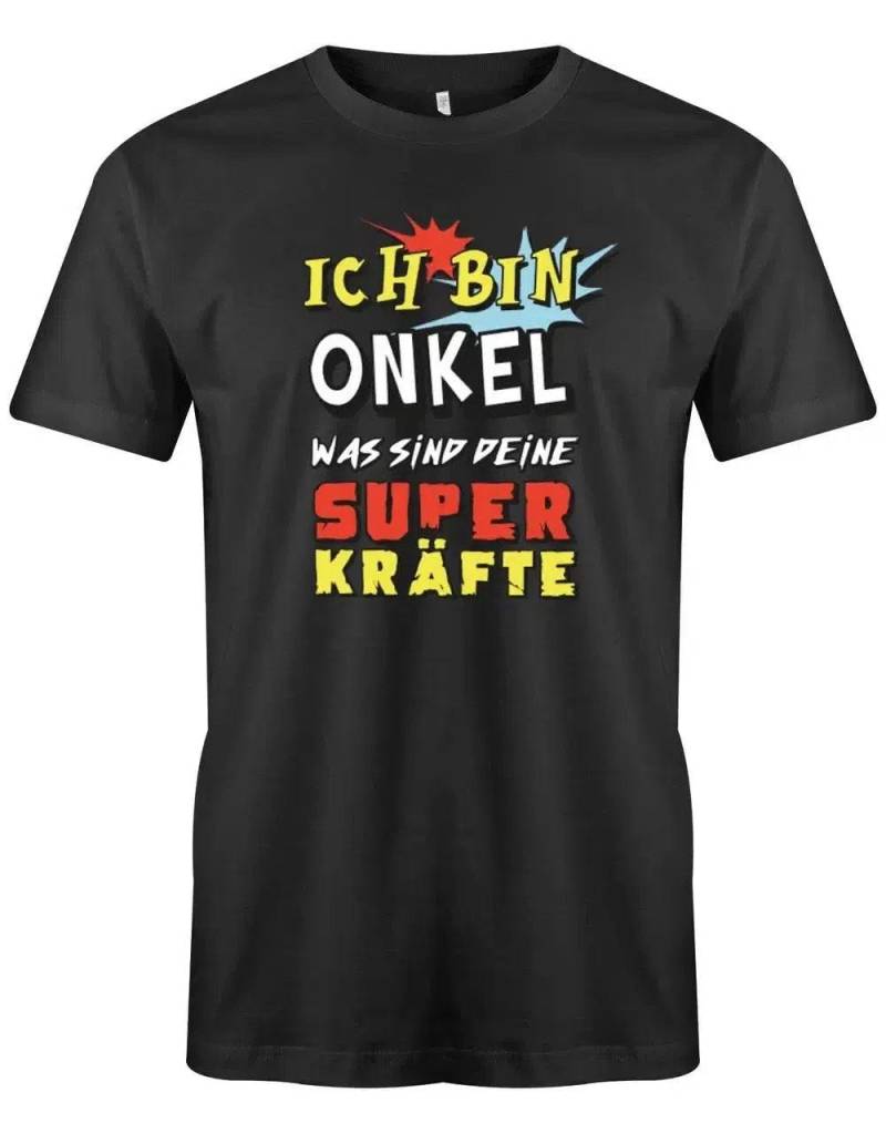 Ich Bin Onkel - Was Sind Deine Superkräfte? Herren T-Shirt von myShirtStore