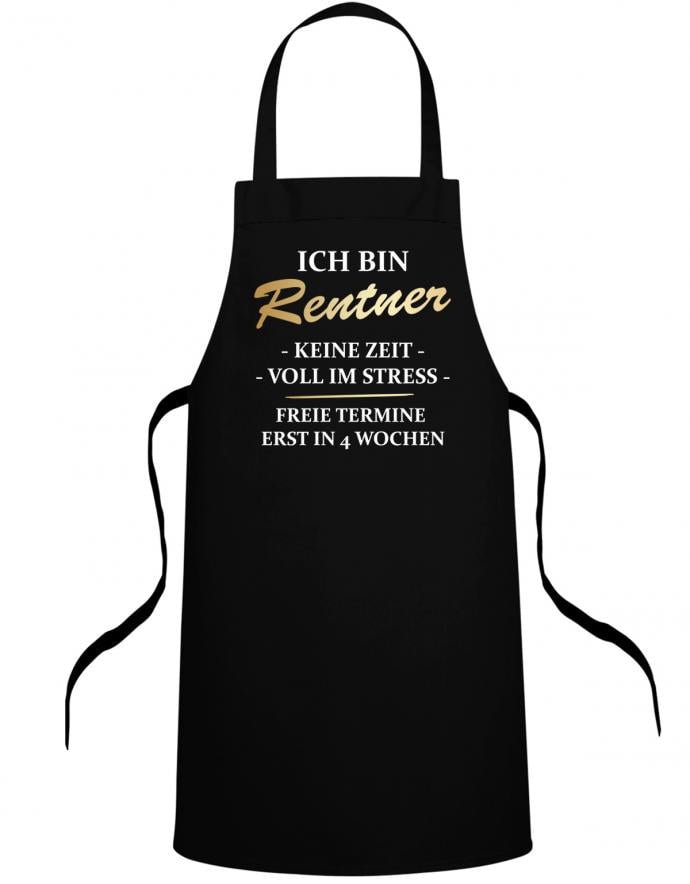 Ich Bin Rentner Keine Zeit Voll Im Stress Grillschürze & Kochschürze Ich Bin Rentner Keine Zeit Voll Im Stress Grillschürze & Kochschürze von myShirtStore