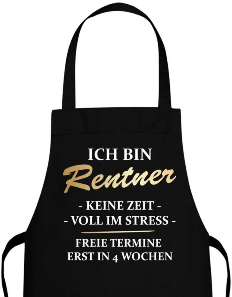Ich Bin Rentner Keine Zeit Voll Im Stress Grillschürze & Kochschürze von myShirtStore