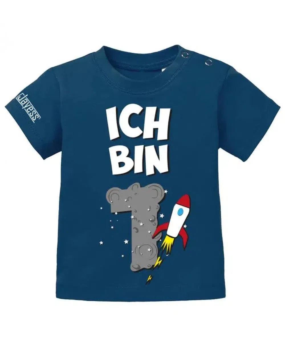 Ich Bin Schon 1 - Weltraum Astronaut Erster Geburtstag Jungen Baby Shirt von myShirtStore