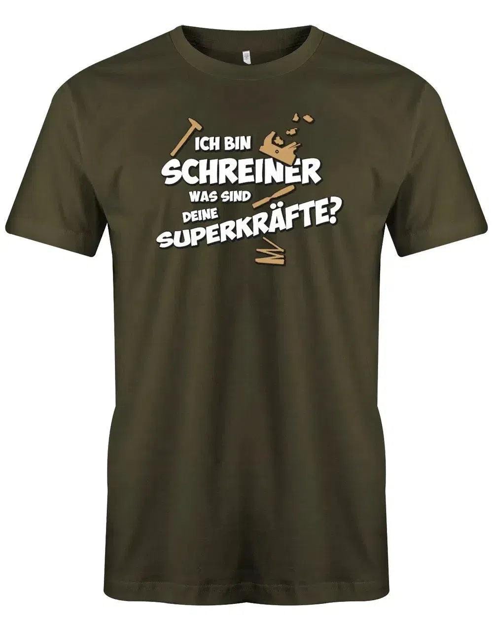 Ich Bin Schreiner Was Sind Deine Superkräfte - Herren T-Shirt von myShirtStore