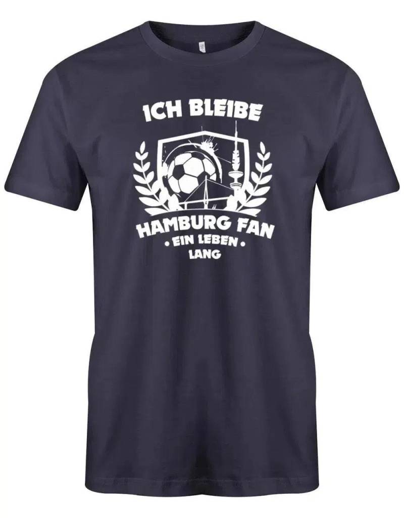 Ich Bleibe Hamburg Fan - Ein Leben Lang Herren T-Shirt von myShirtStore