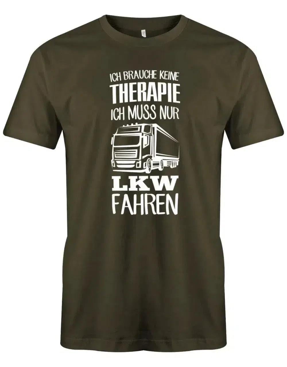Ich Brauche Keine Therapie Ich Muss Nur Lkw Fahren - Herren T-Shirt von myShirtStore