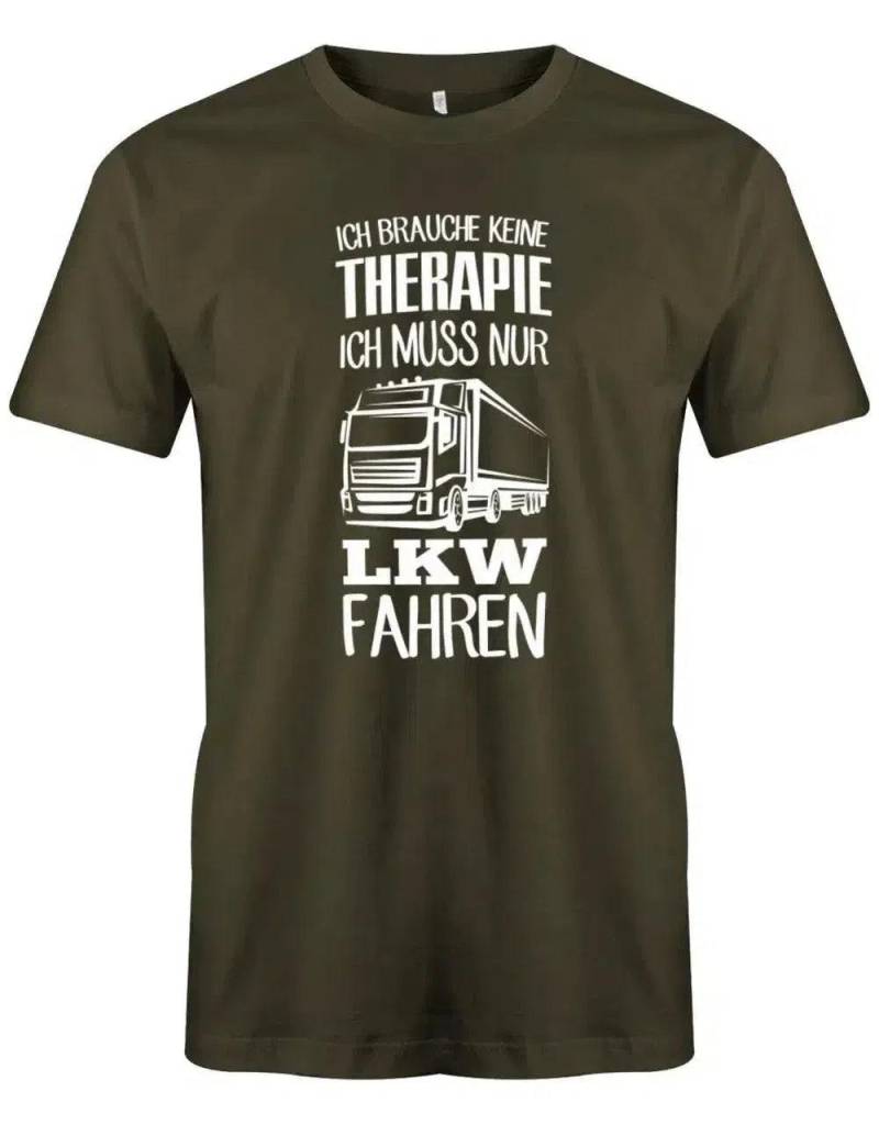 Ich Brauche Keine Therapie Ich Muss Nur Lkw Fahren - Herren T-Shirt von myShirtStore