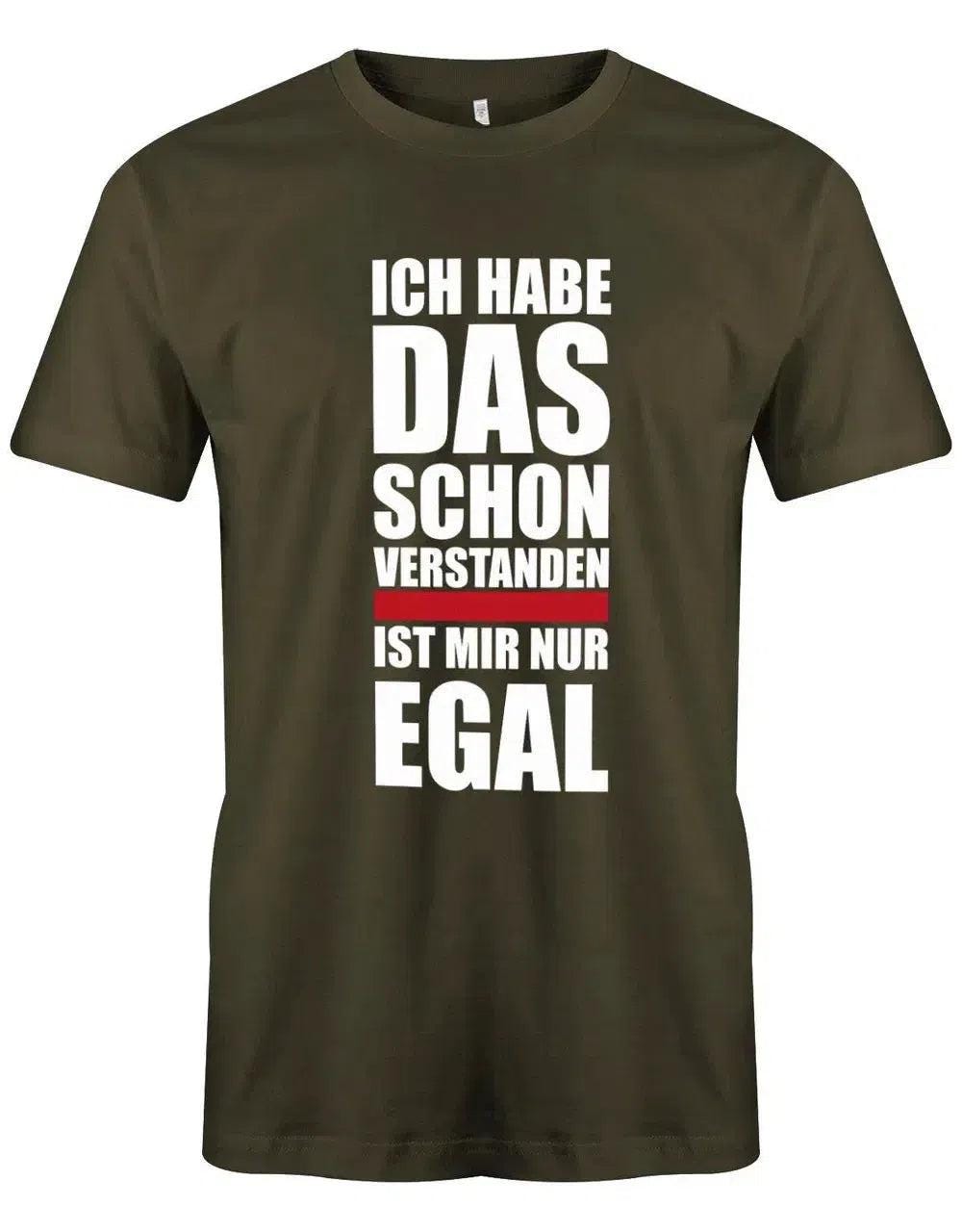 Ich Habe Das Schon Verstanden - Ist Mir Nur Egal Herren T-Shirt von myShirtStore