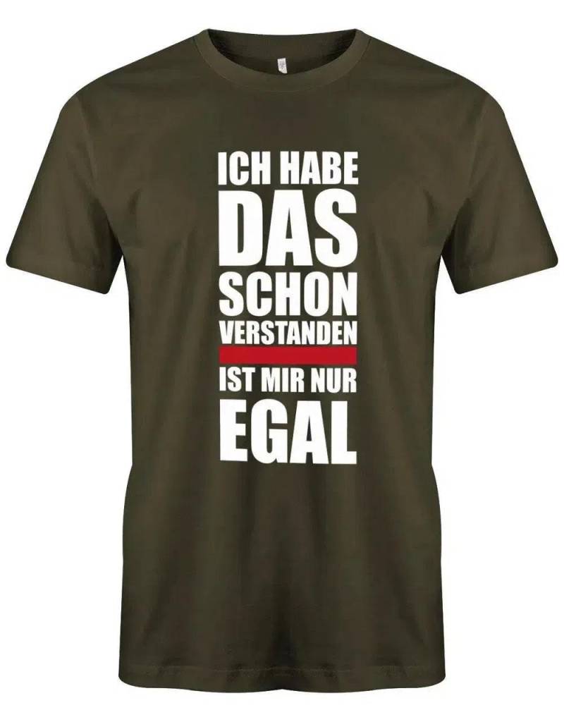 Ich Habe Das Schon Verstanden - Ist Mir Nur Egal Herren T-Shirt von myShirtStore