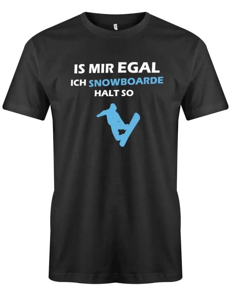 Is Mir Egal Ich Snowboarde Halt So - Herren T-Shirt von myShirtStore