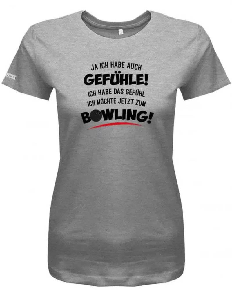 Ja Ich Habe Auch Gefühle Ich Das Gefühl Möchte Jetzt Zum Bowling - Bowler Damen T-Shirt von myShirtStore