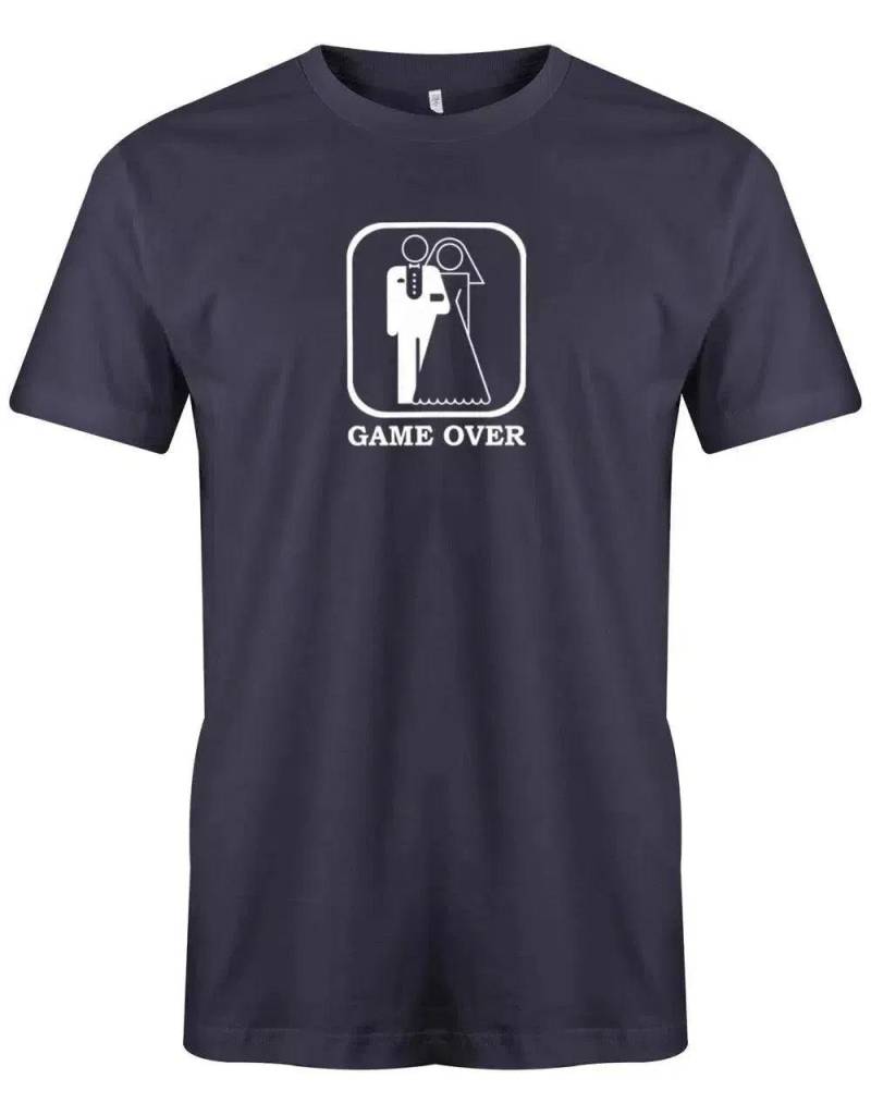 Jga Shirt Männer - Game Over Braut Und Bräutigam Toillettenmännchen von myShirtStore
