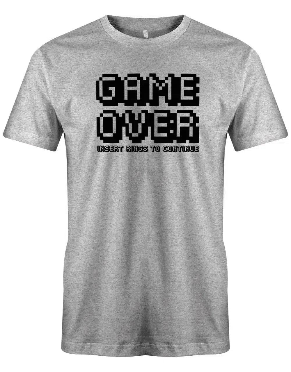 Jga Shirt Männer - Game Over Insert Rings To Continue von myShirtStore