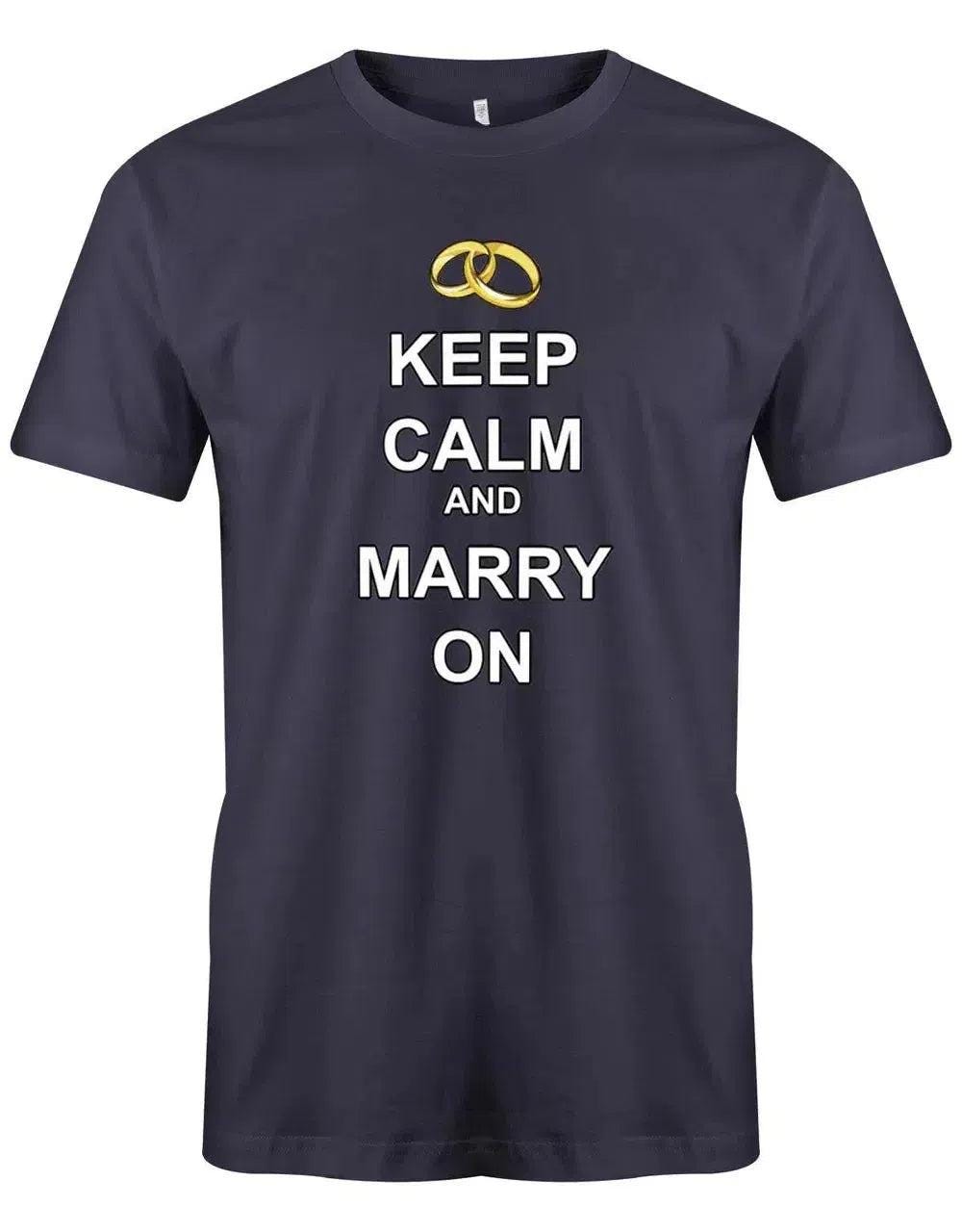 Jga Shirt Männer - Keep Calm & Marry On von myShirtStore