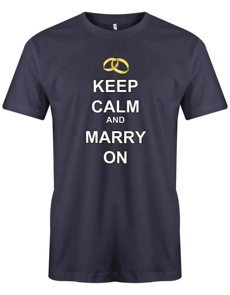 Jga Shirt Männer - Keep Calm & Marry On von myShirtStore