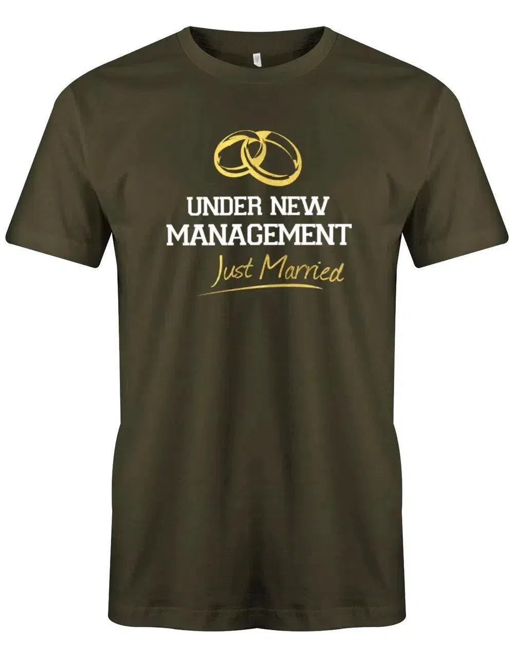 Jga Shirt Männer - Under New Management Just Married von myShirtStore