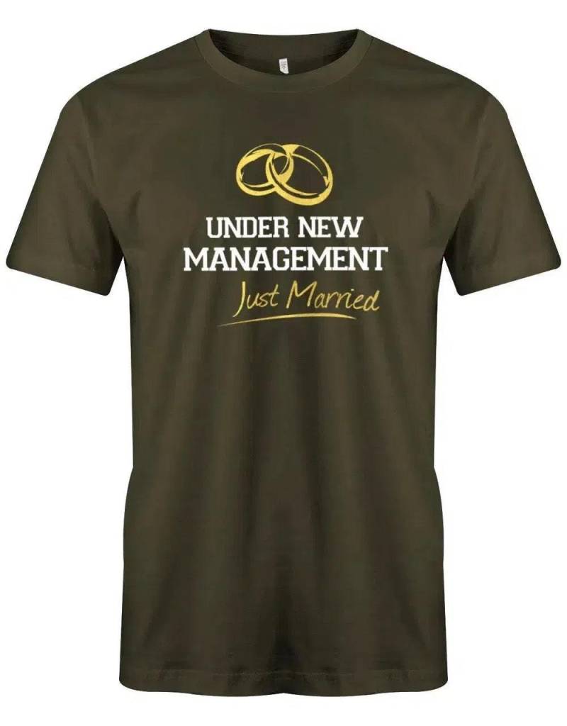 Jga Shirt Männer - Under New Management Just Married von myShirtStore