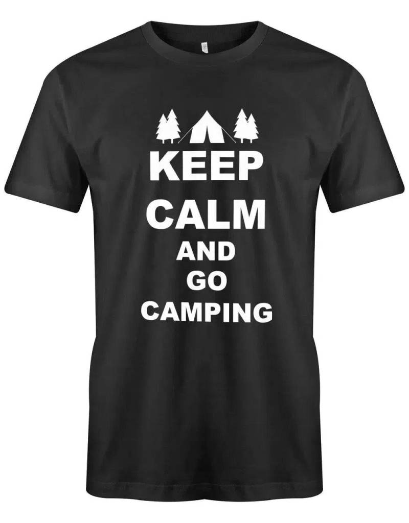 Keep Calm & Go Camping - Camper Herren T-Shirt von myShirtStore