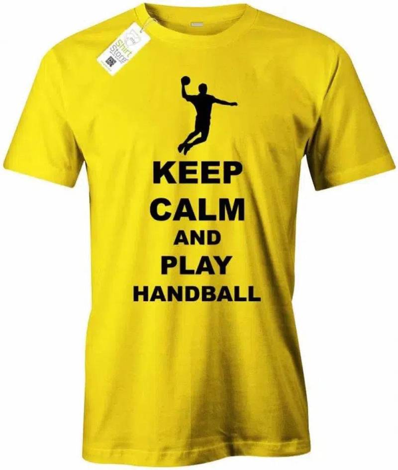Keep Calm & Play Handball - Herren T-Shirt von myShirtStore